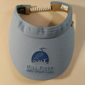 Mill River Prince Edward Island PEI Prodigy Gold Visor Blue 100% Cotton Crane
